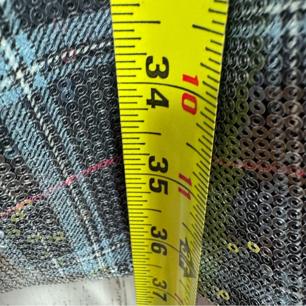 Torrid Plaid Sequin Blazer Gray Black Chic Glam Plus Size 5X Casual Artsy - Picture 15 of 15